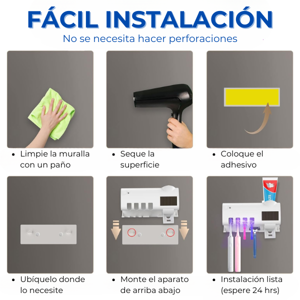 Soporte Esterilizador de Cepillos